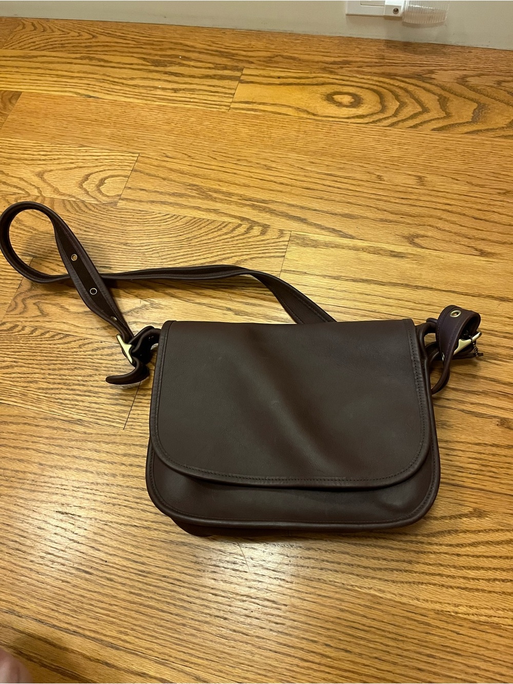 Classic Brown Leather Crossbody Bag - COACH